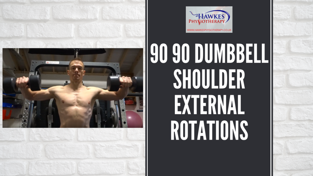 90 90 dumbbell shoulder external rotations