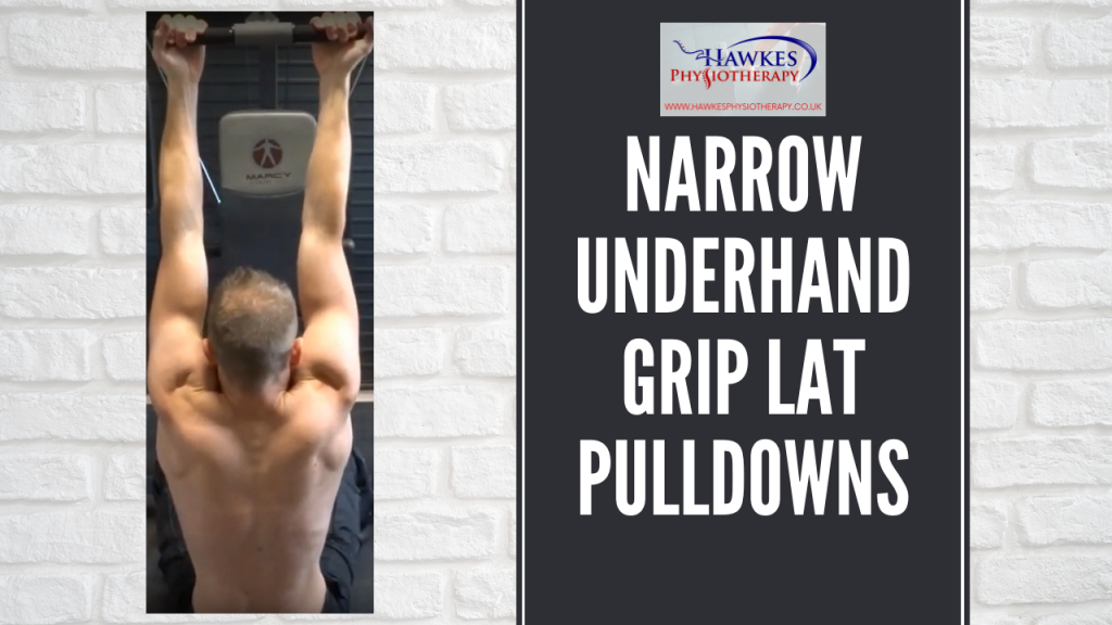 Narrow underhand grip lat pulldowns