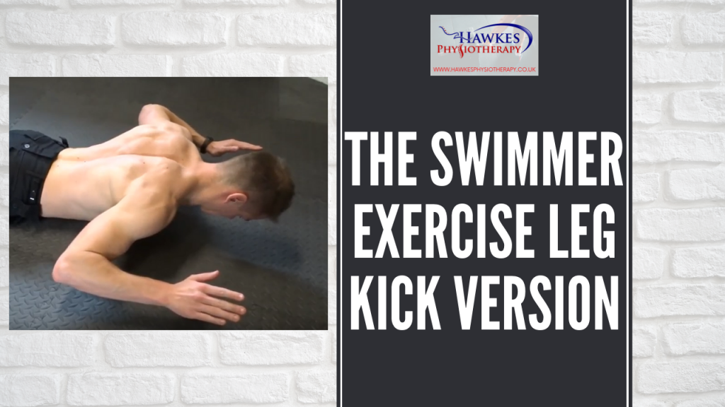 The Swimmer exercise Leg kick version