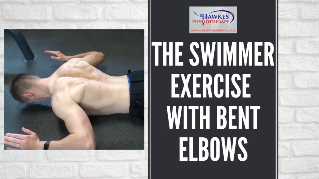 The Swimmer exercise with bent elbows
