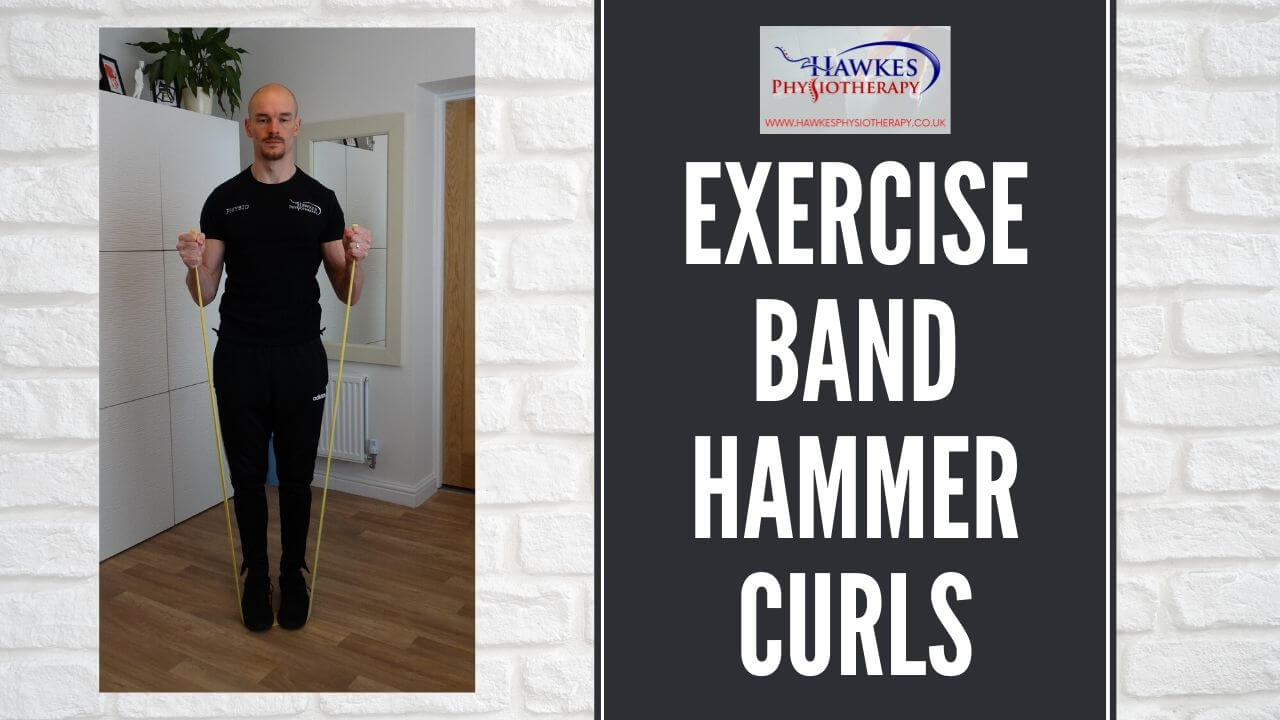 Exercise band Hammer curls Brachioradialis exercise resistance band