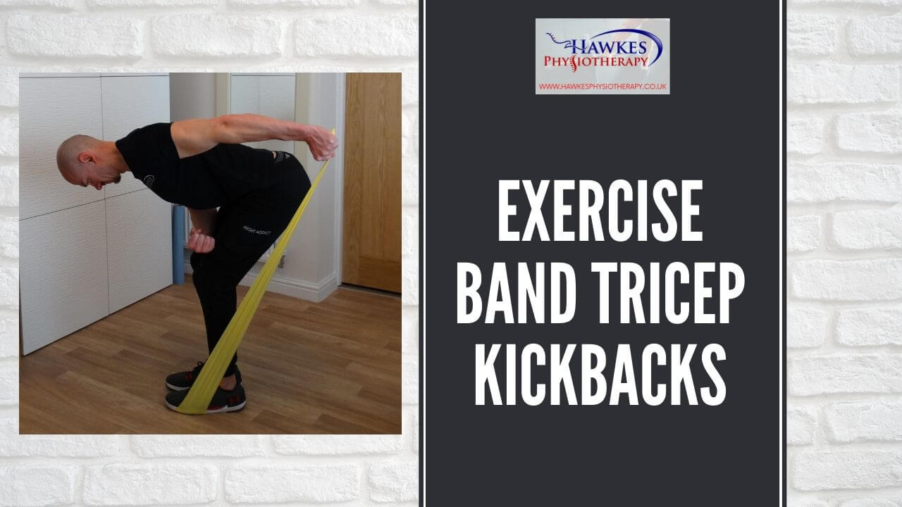 Exercise band Tricep kick backs