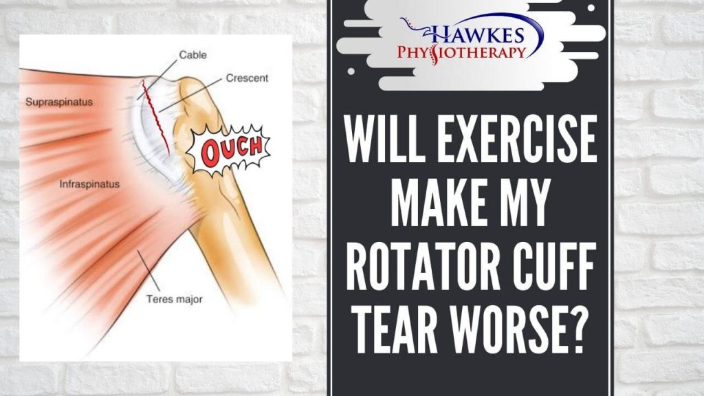 Will exercise make my Rotator cuff tear worse?