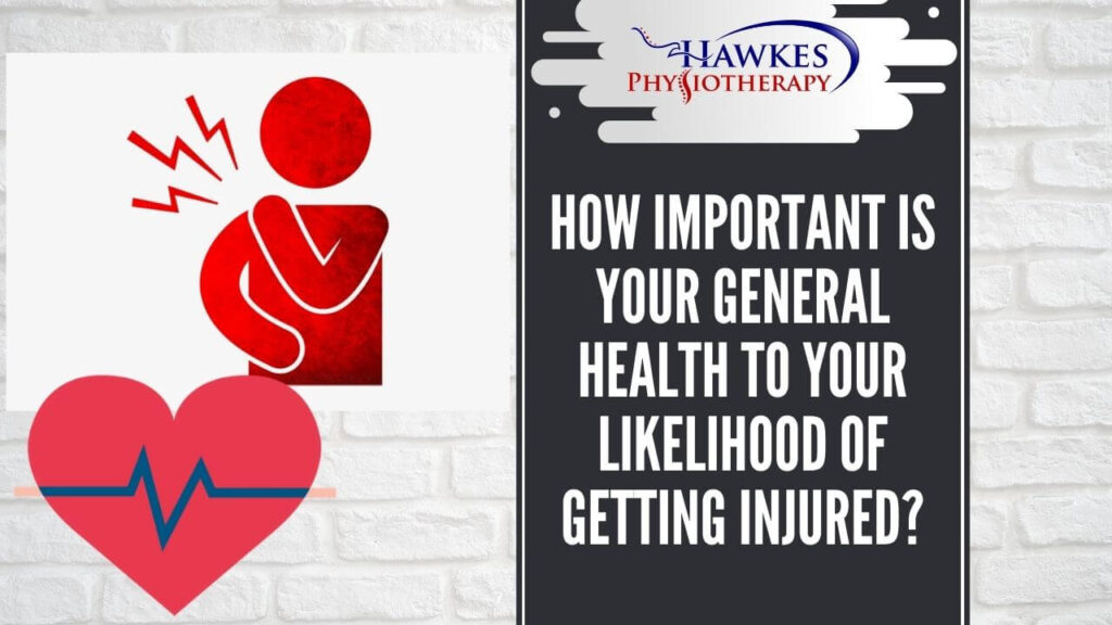 How important is your general health to your likelihood of getting injured?