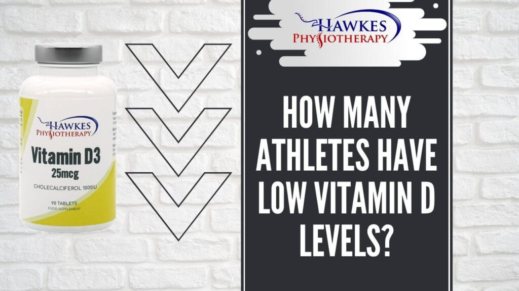 How many athletes have low vitamin D levels?